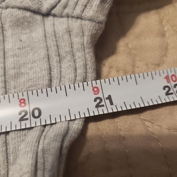 One Step Up Plus Faux Wrap Gray Top - Picture 6 of 6